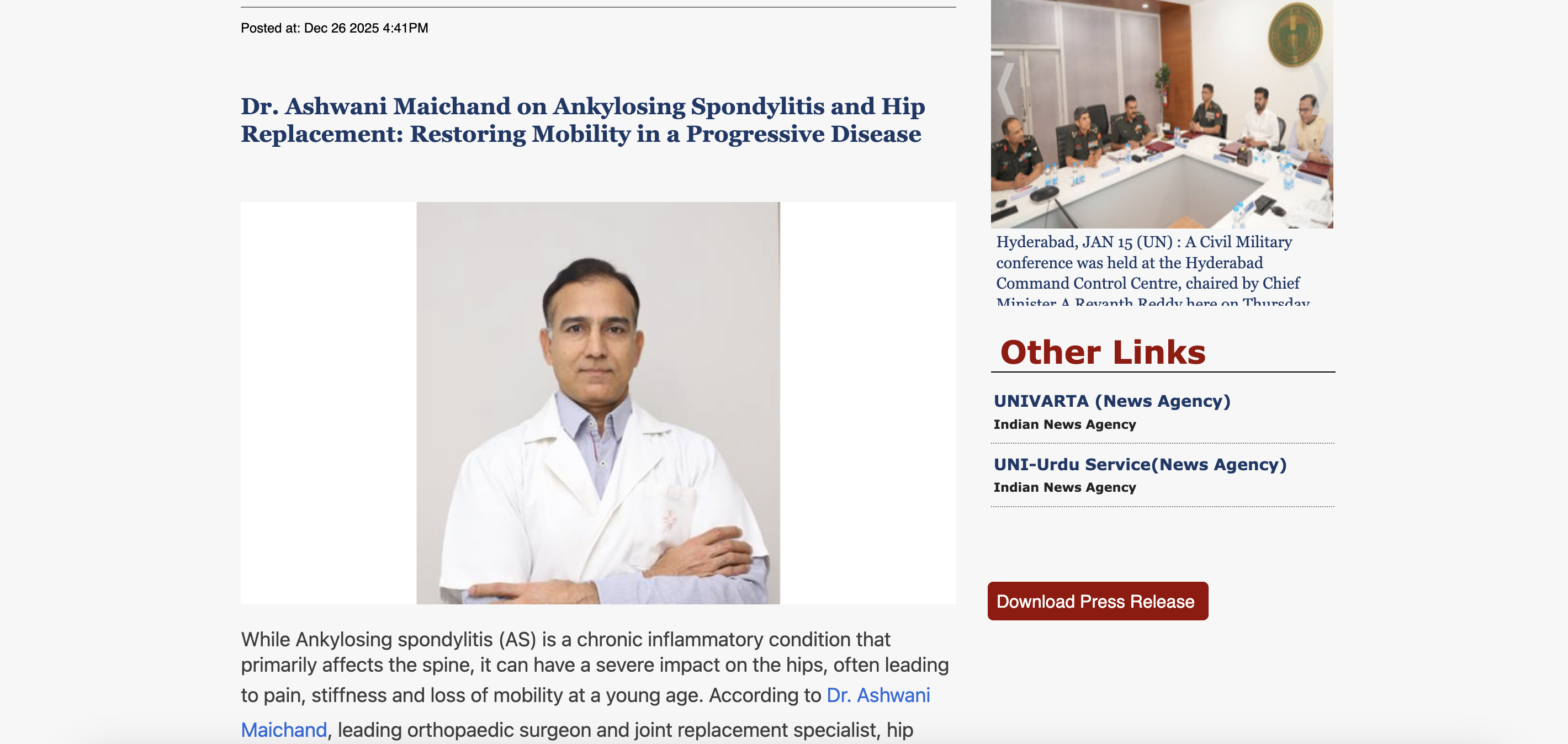 Restoring Mobility in a Progressive Disease